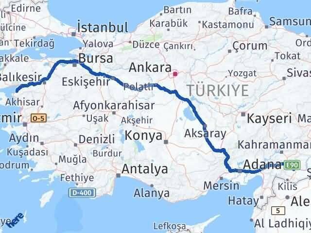 Gaziantep Gömeç Balıkesir Arası Kaç Km - Yol Haritası