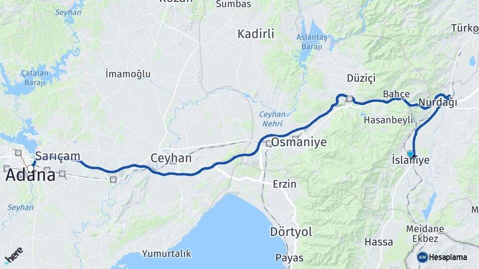 Gaziantep İslahiye Adana Arası Kaç Km? Arası Kaç Saat? Nerede Yol Haritası Yakıt, Rota ve Mesafe Hesaplama Gaziantep İslahiye Adana Arası Kaç Km? Arası Kaç Km Saat? Nerede Yol Haritası Yakıt, Rota ve Mesafe Hesaplama