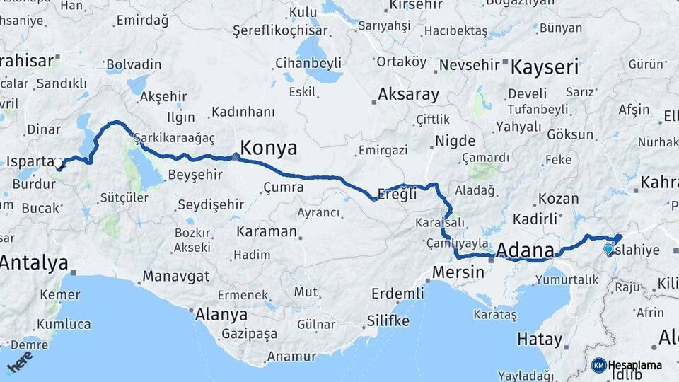 Gaziantep İslahiye Isparta Arası Kaç Km? Arası Kaç Saat? Nerede Yol Haritası Yakıt, Rota ve Mesafe Hesaplama Gaziantep İslahiye Isparta Arası Kaç Km? Arası Kaç Km Saat? Nerede Yol Haritası Yakıt, Rota ve Mesafe Hesaplama