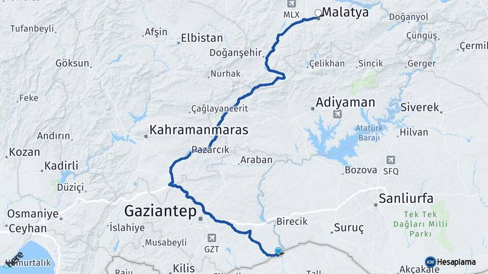 Gaziantep Karkamış Malatya Arası Kaç Km? Arası Kaç Saat? Nerede Yol Haritası Yakıt, Rota ve Mesafe Hesaplama Gaziantep Karkamış Malatya Arası Kaç Km? Arası Kaç Km Saat? Nerede Yol Haritası Yakıt, Rota ve Mesafe Hesaplama