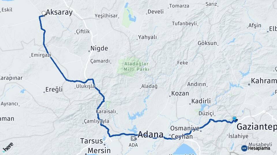 Gaziantep Nurdağı Aksaray Arası Kaç Km? Arası Kaç Saat? Nerede Yol Haritası Yakıt, Rota ve Mesafe Hesaplama Gaziantep Nurdağı Aksaray Arası Kaç Km? Arası Kaç Km Saat? Nerede Yol Haritası Yakıt, Rota ve Mesafe Hesaplama