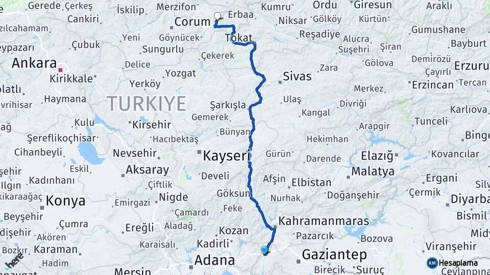 Gaziantep Nurdağı Amasya Arası Kaç Km? Arası Kaç Saat? Nerede Yol Haritası Yakıt, Rota ve Mesafe Hesaplama Gaziantep Nurdağı Amasya Arası Kaç Km? Arası Kaç Km Saat? Nerede Yol Haritası Yakıt, Rota ve Mesafe Hesaplama