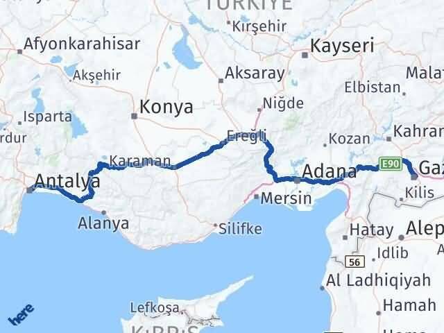 Gaziantep Şahinbey Antalya Arası Kaç Km? Arası Kaç Saat? Nerede Yol Haritası Yakıt, Rota ve Mesafe Hesaplama Gaziantep Şahinbey Antalya Arası Kaç Km? Arası Kaç Km Saat? Nerede Yol Haritası Yakıt, Rota ve Mesafe Hesaplama