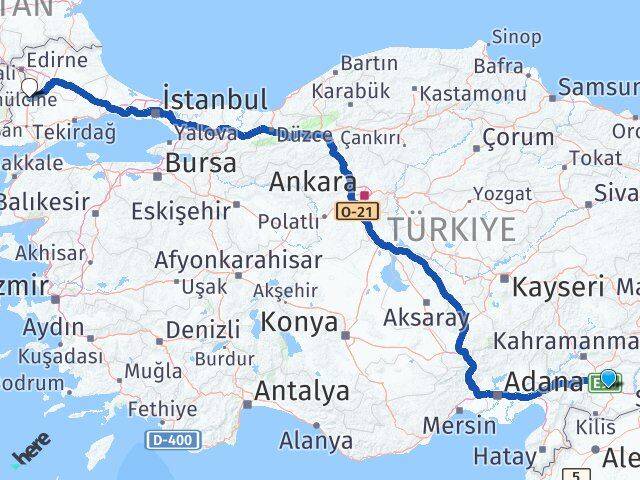 Gaziantep Uzunköprü Edirne Arası Kaç Km - Yol Haritası