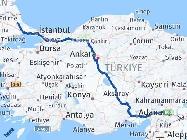 Gaziantep Vize Kırklareli Arası Kaç Km - Yol Haritası