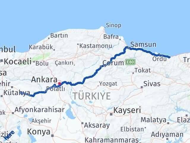 Giresun Mahmudiye Eskişehir Arası Kaç Saat? Yol Haritası, Yakıt, Rota ve Mesafe Hesaplama Giresun Mahmudiye Eskişehir Arası Kaç Km? Kaç Saat? Yol Haritası