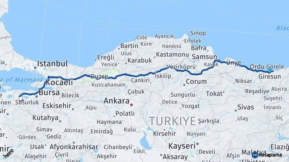 Giresun Mustafakemalpaşa Bursa Arası Kaç Km? Arası Kaç Saat? Nerede Yol Haritası Yakıt, Rota ve Mesafe Hesaplama Giresun Mustafakemalpaşa Bursa Arası Kaç Km? Arası Kaç Km Saat? Nerede Yol Haritası Yakıt, Rota ve Mesafe Hesaplama