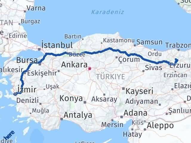 Gümüşhane Balçova İzmir Arası Kaç Km - Yol Haritası