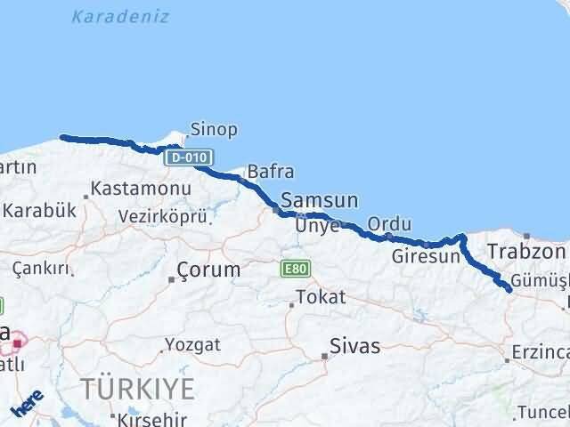 Gümüşhane Doğanyurt Kastamonu Arası Kaç Km? Arası Kaç Saat? Nerede Yol Haritası Yakıt, Rota ve Mesafe Hesaplama Gümüşhane Doğanyurt Kastamonu Arası Kaç Km? Arası Kaç Km Saat? Nerede Yol Haritası Yakıt, Rota ve Mesafe Hesaplama