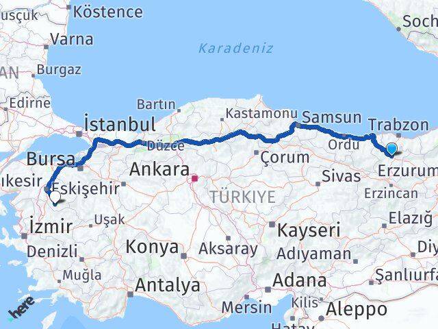 Gümüşhane Sındırgı Balıkesir Arası Kaç Km - Yol Haritası