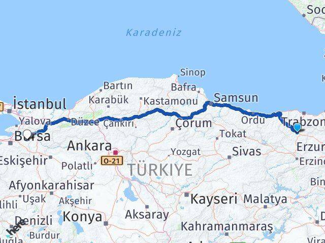 Gümüşhane Yenişehir Bursa Arası Kaç Saat? Yol Haritası, Yakıt, Rota ve Mesafe Hesaplama Gümüşhane Yenişehir Bursa Arası Kaç Km? Kaç Saat? Yol Haritası