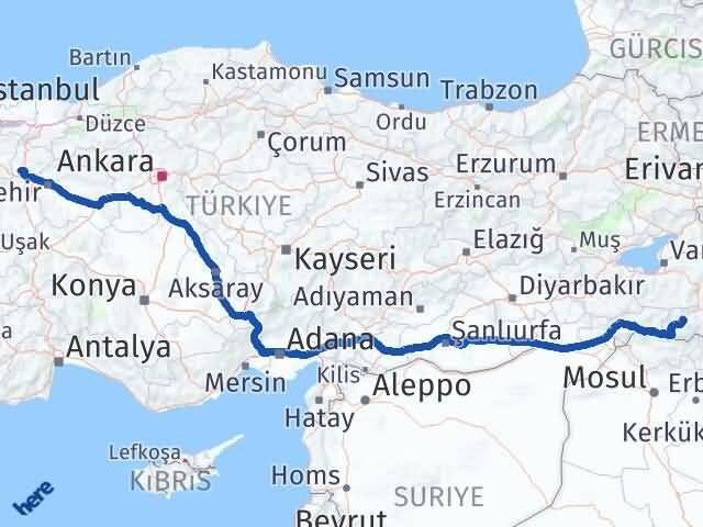 Hakkari Pazaryeri Bilecik Arası Kaç Km - Yol Haritası