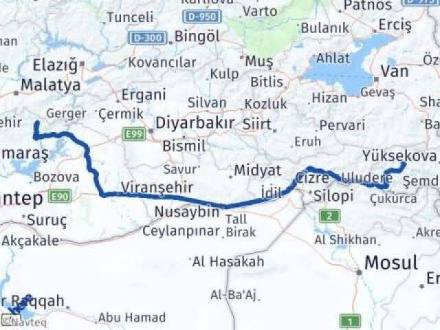 Hakkari Sincik Adıyaman Arası Kaç Km - Yol Haritası