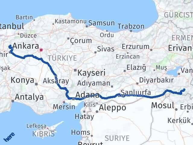 Hakkari Yenipazar Bilecik Arası Kaç Km - Yol Haritası