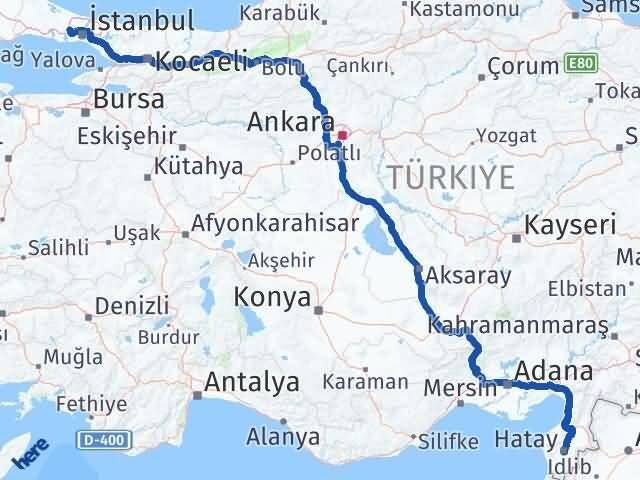 Hatay Başakşehir İstanbul Arası Kaç Km - Yol Haritası
