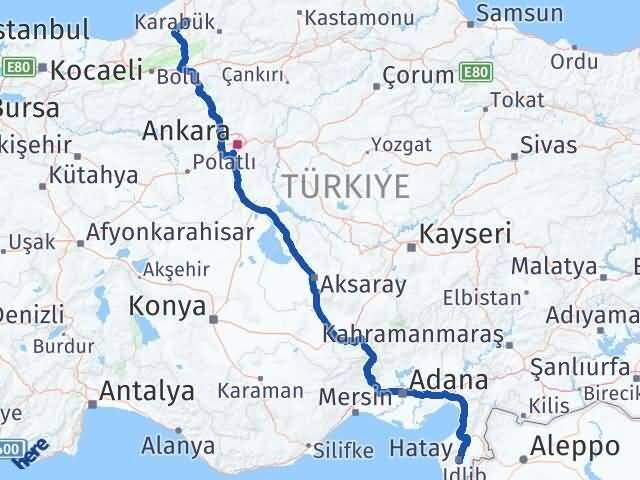Hatay Gökçebey Zonguldak Arası Kaç Km - Yol Haritası