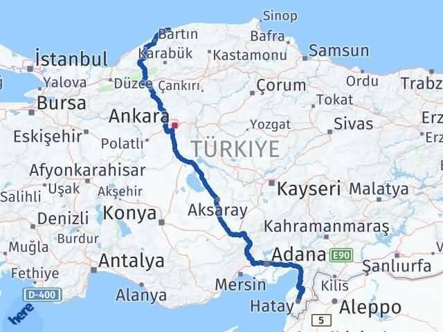 Hatay Kurucaşile Bartın Arası Kaç Km - Yol Haritası