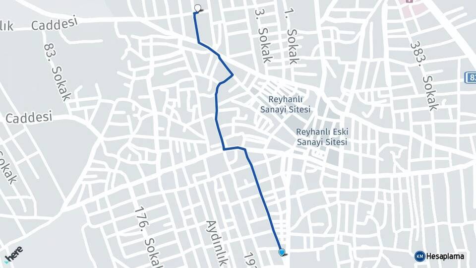 Hatay Reyhanlı Mustafa Kemal Üniversitesi Arası Kaç Km - Yol Haritası