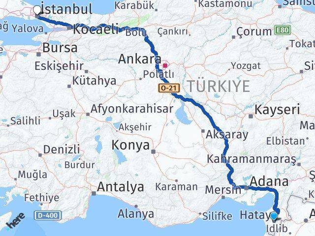 Hatay Şişli İstanbul Arası Kaç Km - Yol Haritası