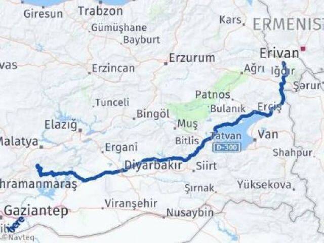 Iğdır Çelikhan Adıyaman Arası Kaç Km - Yol Haritası