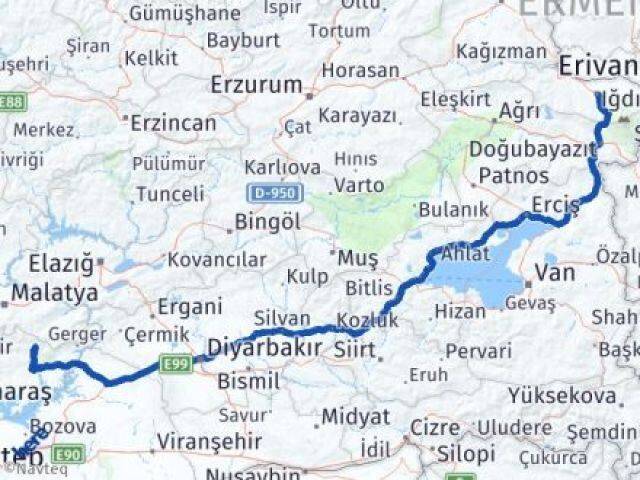 Iğdır Sincik Adıyaman Arası Kaç Km - Yol Haritası