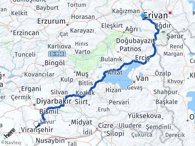 Iğdır Tuzluca Derik Mardin Arası Kaç Km - Yol Haritası