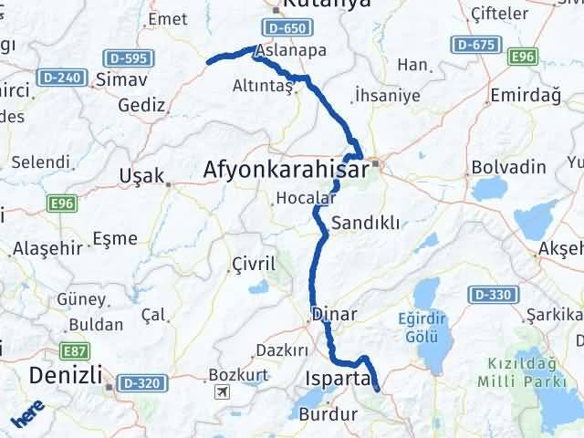 Isparta Çavdarhisar Kütahya Arası Kaç Saat? Yol Haritası, Yakıt, Rota ve Mesafe Hesaplama Isparta Çavdarhisar Kütahya Arası Kaç Km? Kaç Saat? Yol Haritası