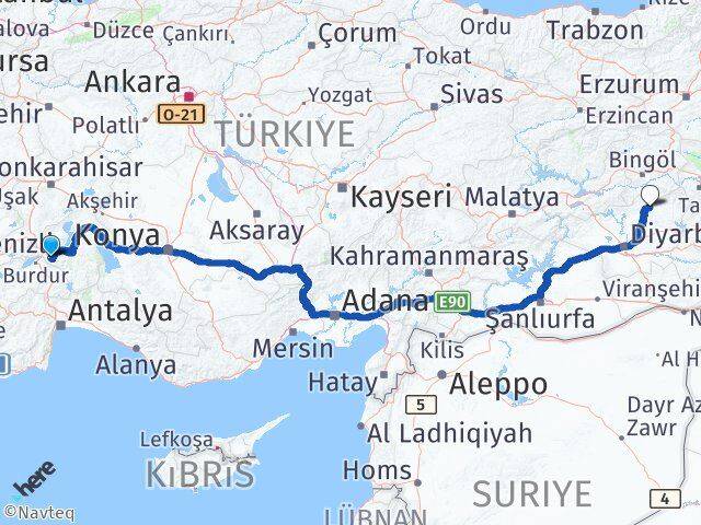 Isparta Lice Diyarbakır Arası Kaç Saat? Yol Haritası, Yakıt, Rota ve Mesafe Hesaplama Isparta Lice Diyarbakır Arası Kaç Km? Kaç Saat? Yol Haritası