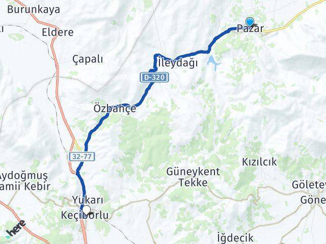 Isparta Uluborlu Keçiborlu Arası Kaç Km - Yol Haritası