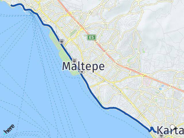 İstanbul Adalar Kınalıada Kartal Arası Kaç Km - Yol Haritası