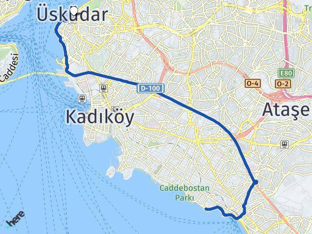 İstanbul Adalar Kınalıada Üsküdar Arası Kaç Km - Yol Haritası