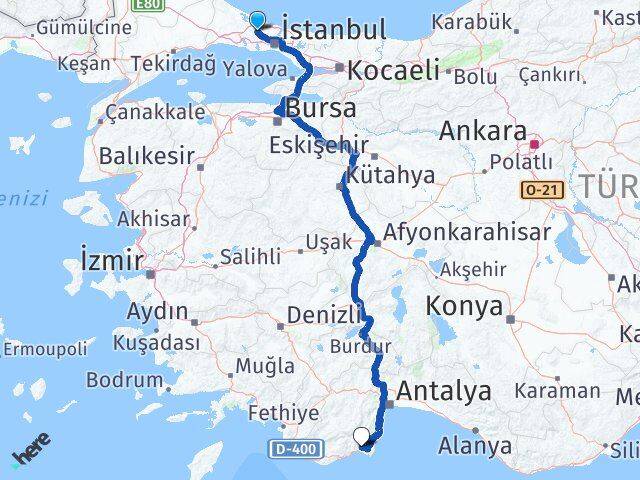 İstanbul Arnavutköy Kumluca Antalya Arası Kaç Saat? Yol Haritası, Yakıt, Rota ve Mesafe Hesaplama İstanbul Arnavutköy Kumluca Antalya Arası Kaç Km? Kaç Saat? Yol Haritası