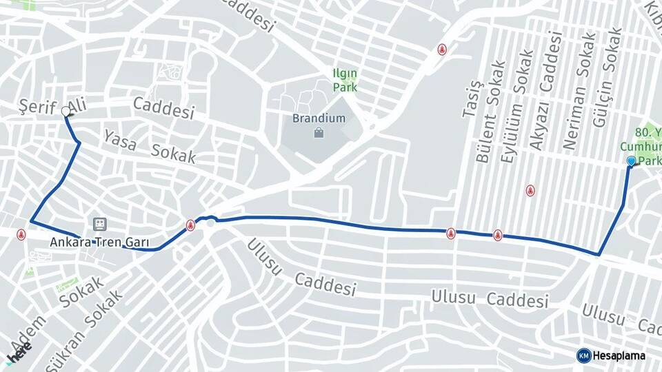 İstanbul Ataşehir Kayışdağı Küçükbakkalköy Ataşehir Arası Kaç Km - Yol Haritası