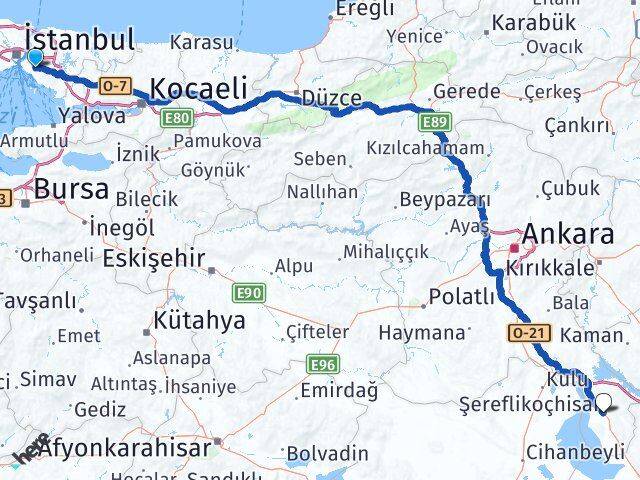 İstanbul Ataşehir Şereflikoçhisar Ankara Arası Kaç Saat? Yol Haritası, Yakıt, Rota ve Mesafe Hesaplama İstanbul Ataşehir Şereflikoçhisar Ankara Arası Kaç Km? Kaç Saat? Yol Haritası