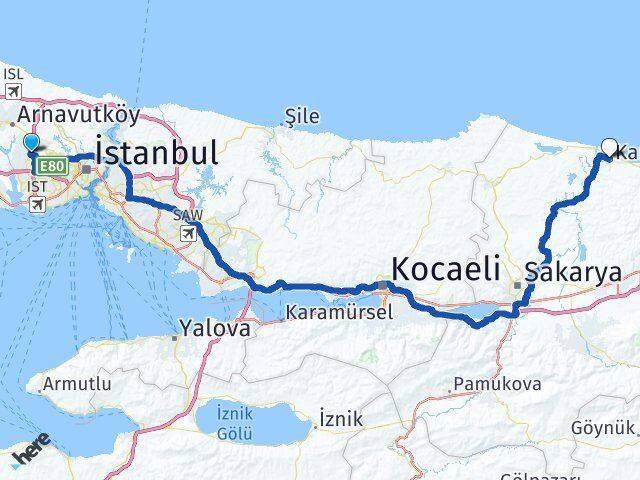 İstanbul Başakşehir Karasu Sakarya Arası Kaç Saat? Yol Haritası, Yakıt, Rota ve Mesafe Hesaplama İstanbul Başakşehir Karasu Sakarya Arası Kaç Km? Kaç Saat? Yol Haritası