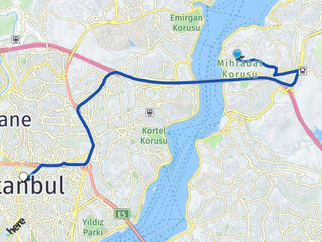 İstanbul Beykoz Kanlıca Şişli Arası Kaç Km - Yol Haritası
