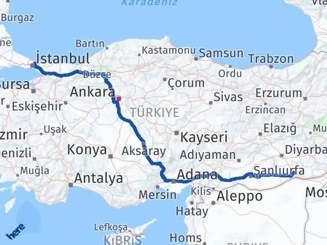 İstanbul Beykoz Mardin Arası Kaç Km - Yol Haritası
