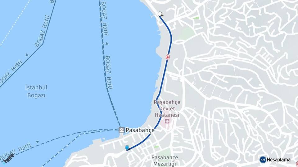 İstanbul Beykoz Paşabahçe Beykoz Arası Kaç Km - Yol Haritası