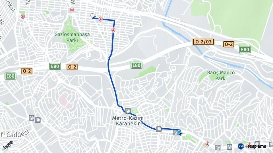 İstanbul Eyüpsultan Yeşilpınar Sultangazi Arası Kaç Km - Yol Haritası