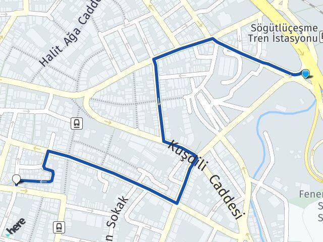 İstanbul Kadıköy Söğütlüçeşme Kadıköy Arası Kaç Km - Yol Haritası