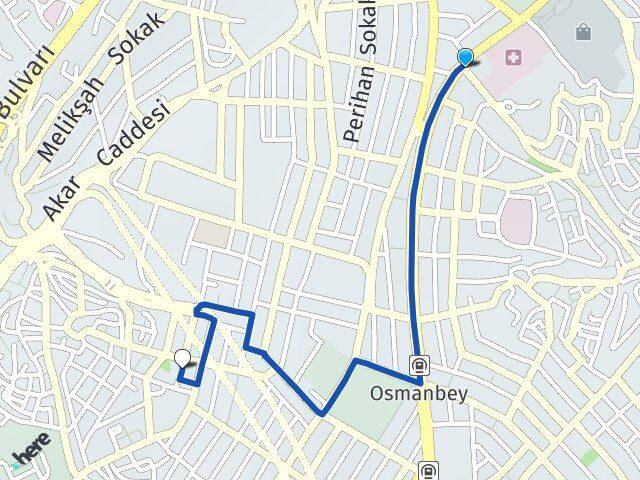 İstanbul Şişli Duatepe Şişli Arası Kaç Km - Yol Haritası