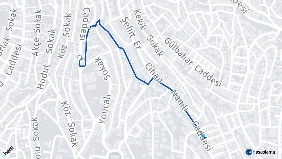 İstanbul Şişli Mecidiyeköy Kuştepe Şişli Arası Kaç Km - Yol Haritası