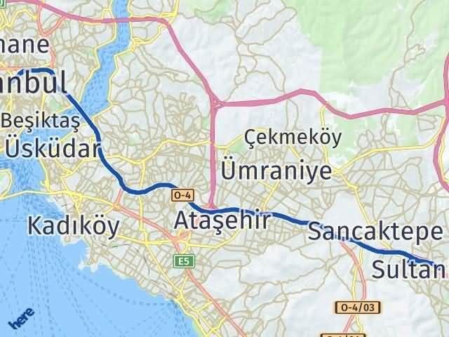 istanbul sultanbeyli arasi kac km kac saat yol tarifi