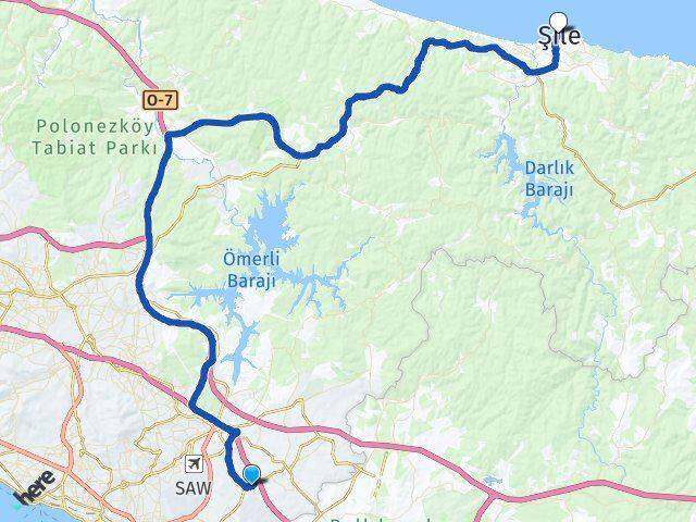 İstanbul Tuzla Orhanlı Şile Arası Kaç Km - Yol Haritası