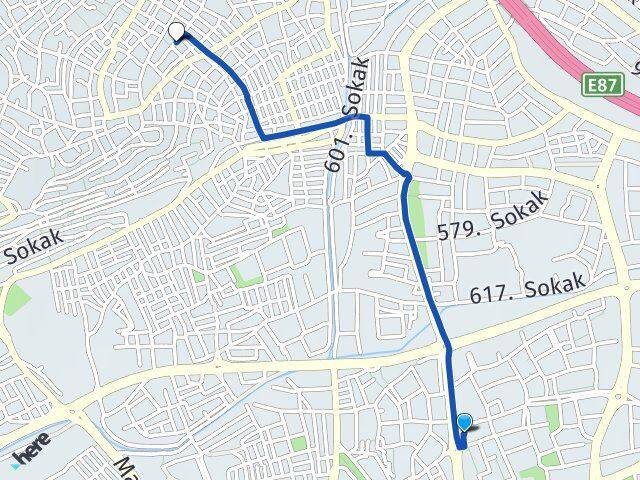 İzmir Bayraklı Muhittin Erener Bayraklı Arası Kaç Km - Yol Haritası