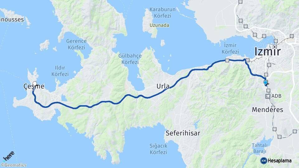 İzmir Gaziemir Çeşme Arası Kaç Km? Arası Kaç Saat? Nerede Yol Haritası Yakıt, Rota ve Mesafe Hesaplama İzmir Gaziemir Çeşme Arası Kaç Km? Arası Kaç Km Saat? Nerede Yol Haritası Yakıt, Rota ve Mesafe Hesaplama