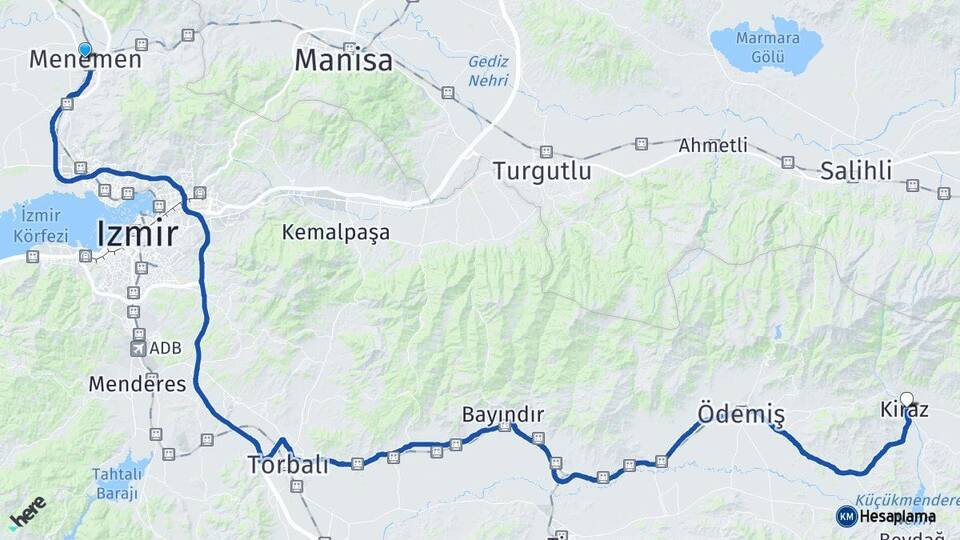 İzmir Menemen Kiraz Arası Kaç Km? Arası Kaç Saat? Nerede Yol Haritası Yakıt, Rota ve Mesafe Hesaplama İzmir Menemen Kiraz Arası Kaç Km? Arası Kaç Km Saat? Nerede Yol Haritası Yakıt, Rota ve Mesafe Hesaplama