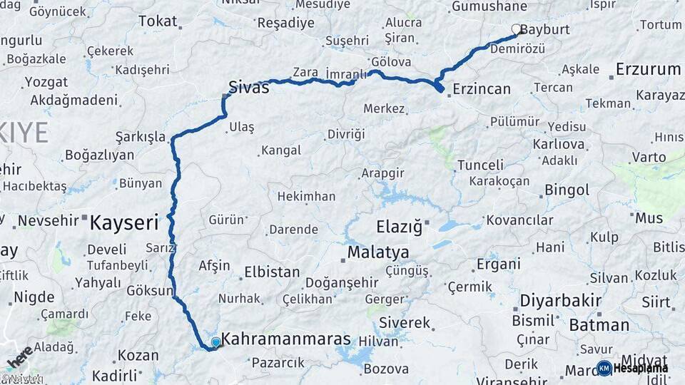 Maraş Bayburt Arası Kaç Km - Kaç Saat? Arası Kaç Saat? Nerede Yol Haritası Yakıt, Rota ve Mesafe Hesaplama Maraş Bayburt Arası Kaç Km - Kaç Saat? Arası Kaç Km Saat? Nerede Yol Haritası Yakıt, Rota ve Mesafe Hesaplama