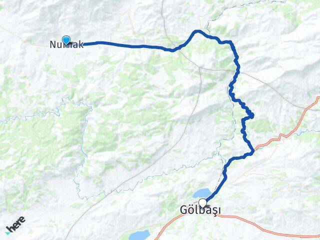 Kahramanmaraş Nurhak Gölbaşı Adıyaman Arası Kaç Km - Yol Haritası
