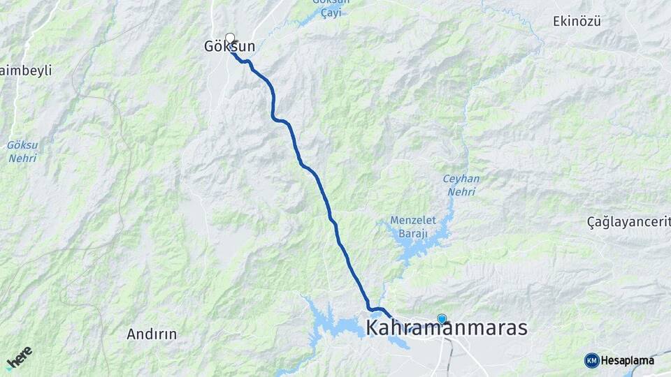Maraş Onikişubat Göksun Arası Kaç Km? Arası Kaç Saat? Nerede Yol Haritası Yakıt, Rota ve Mesafe Hesaplama Maraş Onikişubat Göksun Arası Kaç Km? Arası Kaç Km Saat? Nerede Yol Haritası Yakıt, Rota ve Mesafe Hesaplama